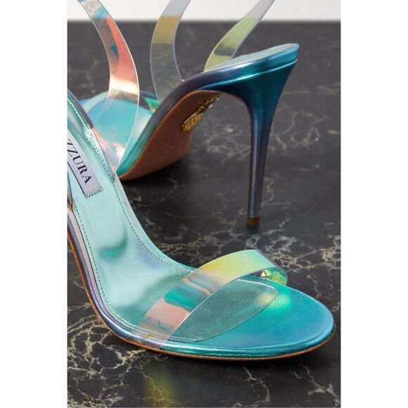 Aquazzura Iridescent Blue Heels - Picture 4 of 14